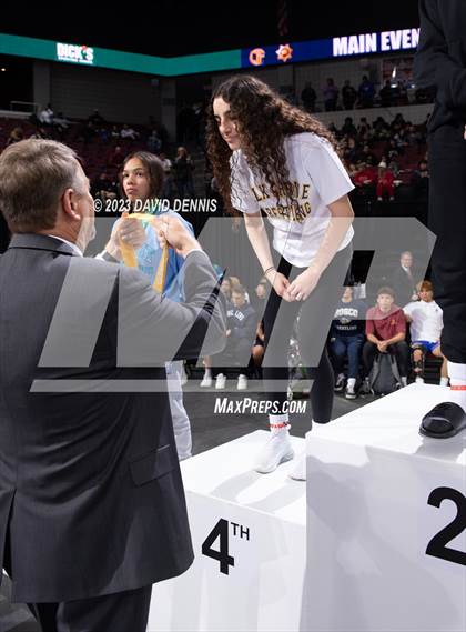 Thumbnail 1 in CIF State Wrestling Girls Championships (Podium Awards) photogallery.