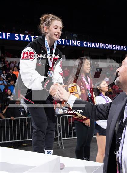 Thumbnail 3 in CIF State Wrestling Girls Championships (Podium Awards) photogallery.