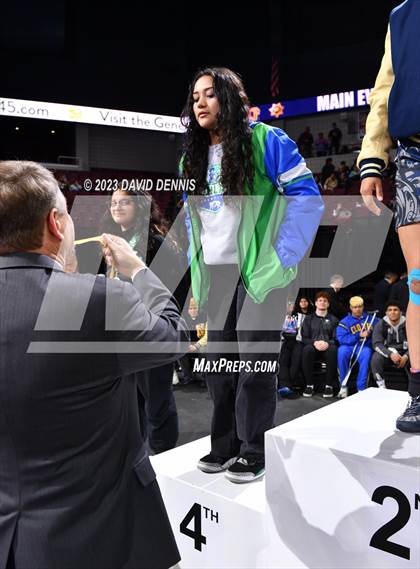 Thumbnail 1 in CIF State Wrestling Girls Championships (Podium Awards) photogallery.