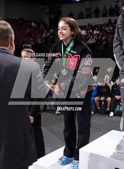 Thumbnail 3 in CIF State Wrestling Girls Championships (Podium Awards) photogallery.