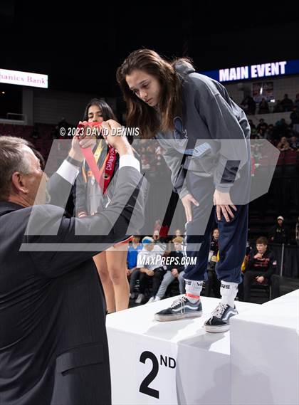 Thumbnail 2 in CIF State Wrestling Girls Championships (Podium Awards) photogallery.