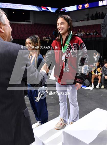 Thumbnail 1 in CIF State Wrestling Girls Championships (Podium Awards) photogallery.
