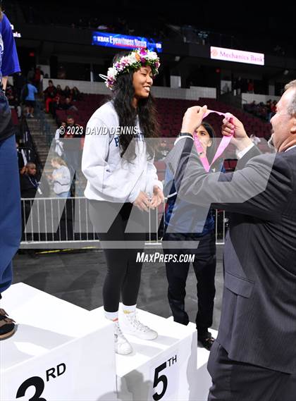 Thumbnail 1 in CIF State Wrestling Girls Championships (Podium Awards) photogallery.