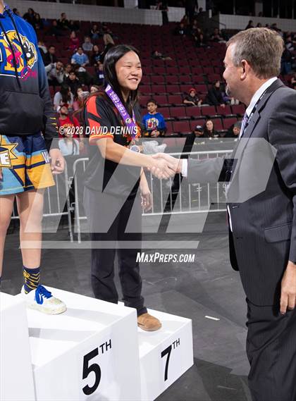 Thumbnail 2 in CIF State Wrestling Girls Championships (Podium Awards) photogallery.