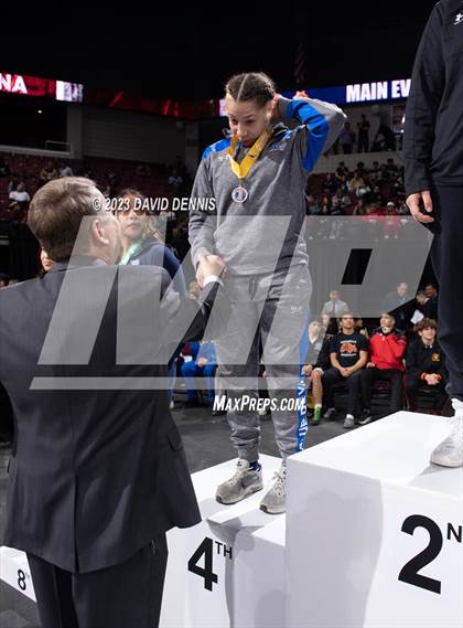 Thumbnail 2 in CIF State Wrestling Girls Championships (Podium Awards) photogallery.