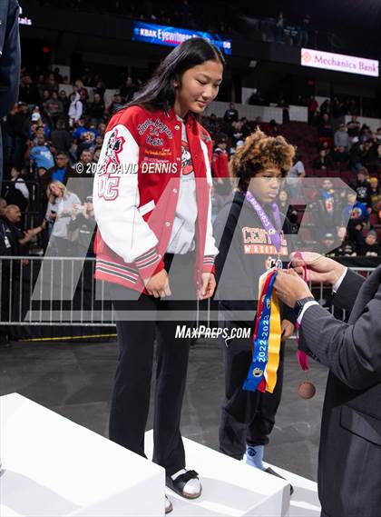 Thumbnail 1 in CIF State Wrestling Girls Championships (Podium Awards) photogallery.