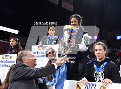 Thumbnail 2 in CIF State Wrestling Girls Championships (Podium Awards) photogallery.