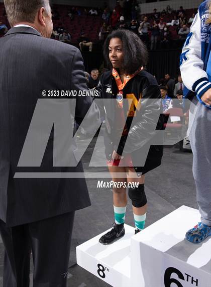 Thumbnail 1 in CIF State Wrestling Girls Championships (Podium Awards) photogallery.