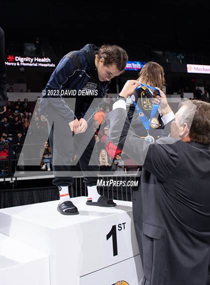 Thumbnail 1 in CIF State Wrestling Girls Championships (Podium Awards) photogallery.