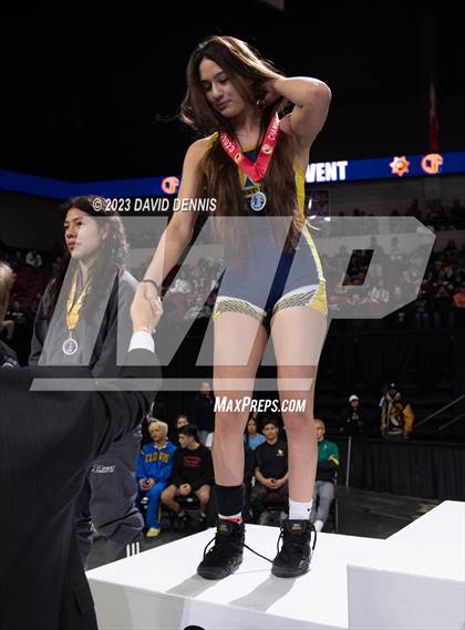 Thumbnail 2 in CIF State Wrestling Girls Championships (Podium Awards) photogallery.