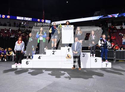 Thumbnail 1 in CIF State Wrestling Girls Championships (Podium Awards) photogallery.