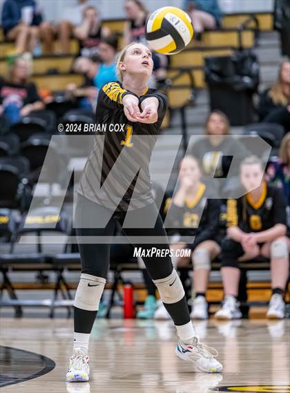 Thumbnail 1 in Salem vs Quitman (Salem Volleyball Tournament) photogallery.