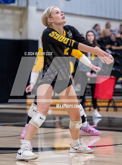 Thumbnail 3 in Salem vs Quitman (Salem Volleyball Tournament) photogallery.