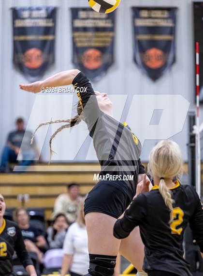 Thumbnail 2 in Salem vs Quitman (Salem Volleyball Tournament) photogallery.