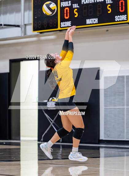 Thumbnail 2 in Salem vs Quitman (Salem Volleyball Tournament) photogallery.
