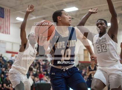 Thumbnail 1 in Hudson Catholic vs. Pope John XXIII (Hoop Group NJ Tip Off) photogallery.