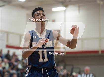 Thumbnail 2 in Hudson Catholic vs. Pope John XXIII (Hoop Group NJ Tip Off) photogallery.