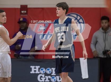 Thumbnail 2 in Hudson Catholic vs. Pope John XXIII (Hoop Group NJ Tip Off) photogallery.