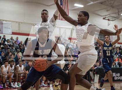 Thumbnail 2 in Hudson Catholic vs. Pope John XXIII (Hoop Group NJ Tip Off) photogallery.