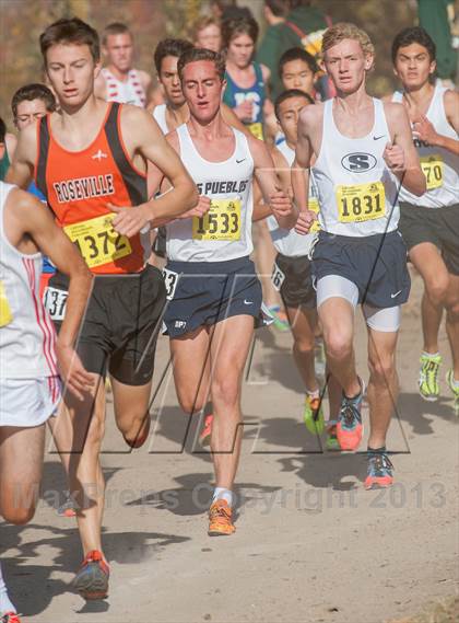 Thumbnail 2 in CIF State Cross Country Championships (Boys D2) photogallery.