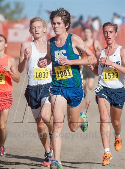 Thumbnail 1 in CIF State Cross Country Championships (Boys D2) photogallery.