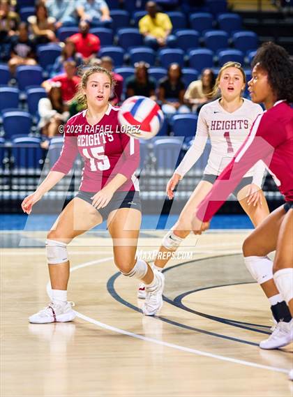 Thumbnail 2 in Memorial vs. Heights (UIL Volleyball 6A D2 Region 3 Bi-District) photogallery.