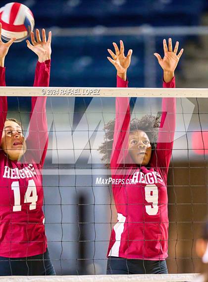Thumbnail 3 in Memorial vs. Heights (UIL Volleyball 6A D2 Region 3 Bi-District) photogallery.