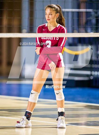 Thumbnail 3 in Memorial vs. Heights (UIL Volleyball 6A D2 Region 3 Bi-District) photogallery.