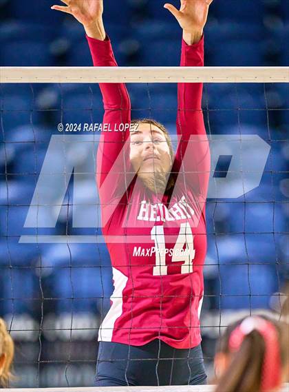 Thumbnail 3 in Memorial vs. Heights (UIL Volleyball 6A D2 Region 3 Bi-District) photogallery.