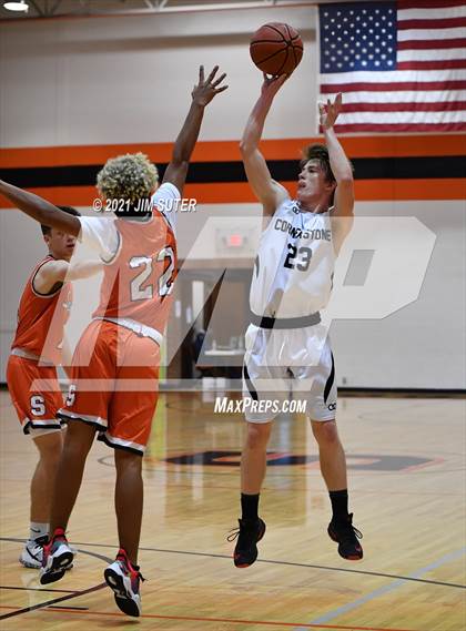 Thumbnail 3 in Somerville vs Cornerstone Christian Academy (Koppers Tournament) photogallery.
