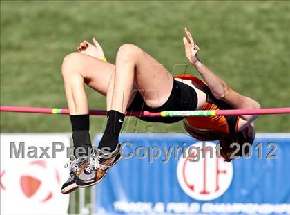 Thumbnail 1 in CIF State Track & Field Championships (Girls Field Events - Finals) photogallery.