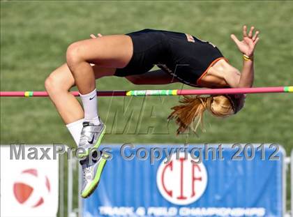Thumbnail 1 in CIF State Track & Field Championships (Girls Field Events - Finals) photogallery.