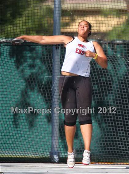 Thumbnail 2 in CIF State Track & Field Championships (Girls Field Events - Finals) photogallery.