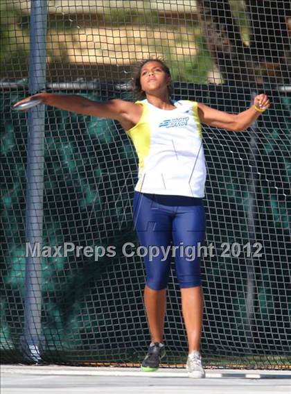 Thumbnail 2 in CIF State Track & Field Championships (Girls Field Events - Finals) photogallery.