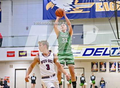 Thumbnail 3 in Yorktown vs. Wes-Del (Delaware County Tournament)  photogallery.