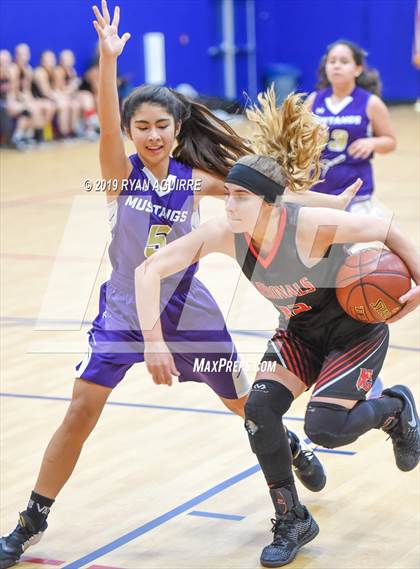 Thumbnail 1 in Saint Jeanne de Lestonnac Catholic School vs. Mesa Grande Academy photogallery.