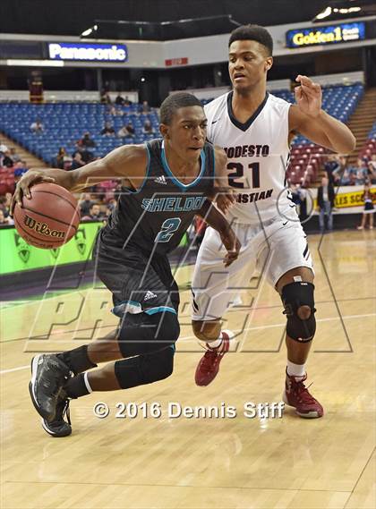 Thumbnail 2 in Sheldon vs. Modesto Christian (CIF SJS D1 Semifinal) photogallery.