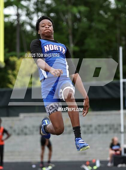 Thumbnail 3 in NCHSAA 4A West Regional (Long Jump) photogallery.