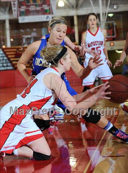 Thumbnail 1 in Nickerson vs. McPherson (Substate First Round Playoff) photogallery.