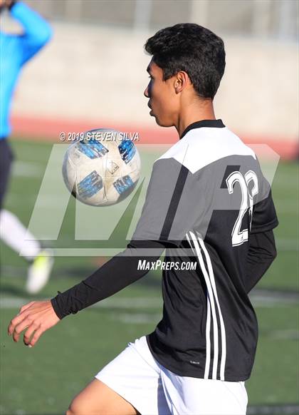 Thumbnail 2 in Salesian vs. Woodrow Wilson (24th Annual SoCal Soccer Classic) photogallery.