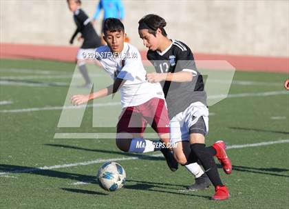 Thumbnail 2 in Salesian vs. Woodrow Wilson (24th Annual SoCal Soccer Classic) photogallery.