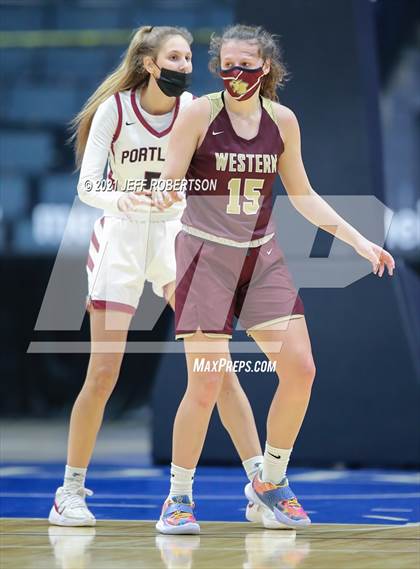 Thumbnail 3 in Portland vs. Western (MHSAA D2 Semifinal) photogallery.