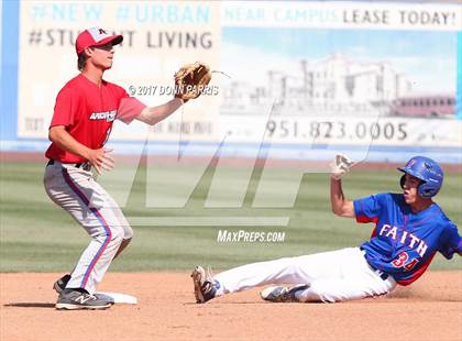 Thumbnail 2 in Arrowhead Christian vs. Faith Baptist (CIF SS Division 7 Final) photogallery.