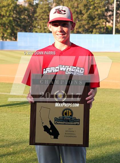 Thumbnail 1 in Arrowhead Christian vs. Faith Baptist (CIF SS Division 7 Final) photogallery.