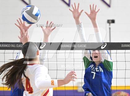 Thumbnail 3 in Xavier College Prep vs. Cathedral Catholic (Durango Fall Classic) photogallery.
