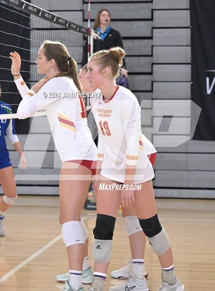 Thumbnail 3 in Xavier College Prep vs. Cathedral Catholic (Durango Fall Classic) photogallery.