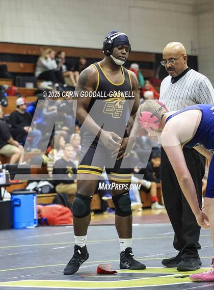 Thumbnail 3 in Eastern Guilford vs Swansboro (Blood Pernu Duals) photogallery.