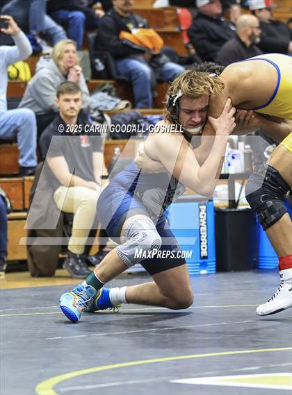 Thumbnail 2 in Eastern Guilford vs Swansboro (Blood Pernu Duals) photogallery.