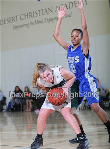 Thumbnail 3 in Cathedral City vs. Brethren Christian (MaxPreps Holiday Classic) photogallery.