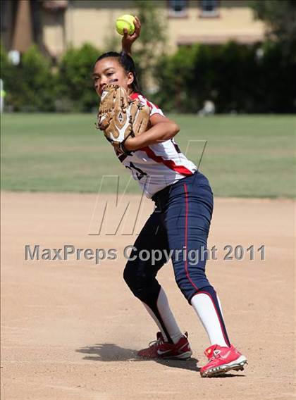 Thumbnail 1 in Bellarmine-Jefferson vs. Crossroads (CIF SS Playoffs) photogallery.